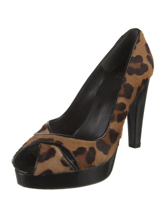 Stuart Weitzman Ponyhair Animal Print Pumps