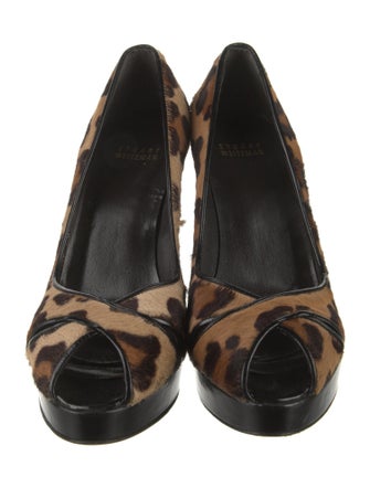Stuart Weitzman Ponyhair Animal Print Pumps