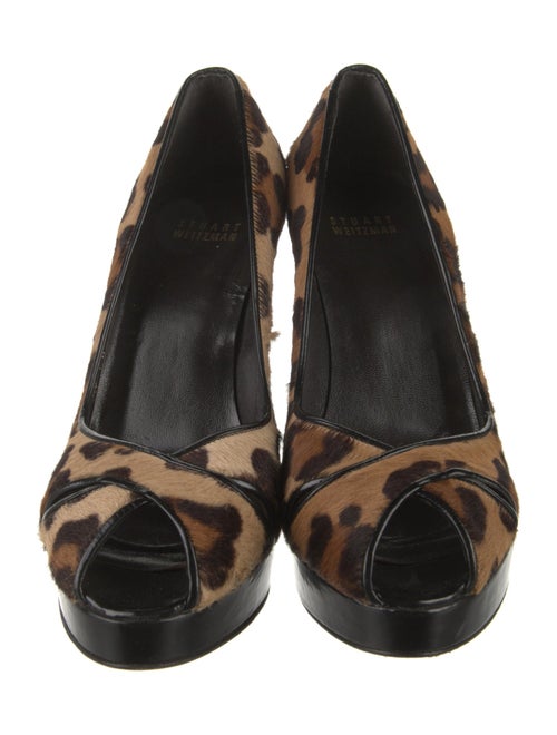 Stuart Weitzman Ponyhair Animal Print Pumps