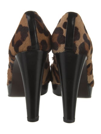 Stuart Weitzman Ponyhair Animal Print Pumps