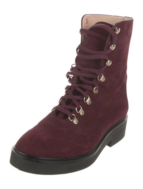 Stuart Weitzman Suede Lace-Up Boots