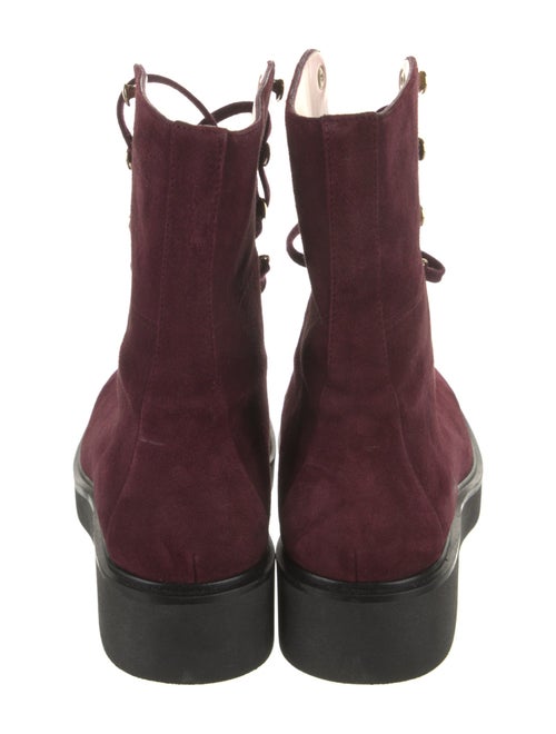 Stuart Weitzman Suede Lace-Up Boots