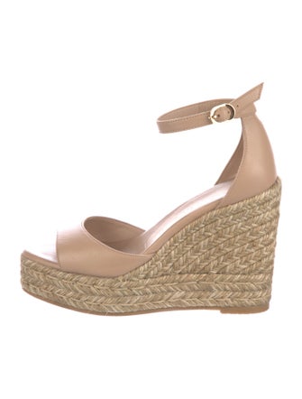 Stuart Weitzman Leather Espadrilles