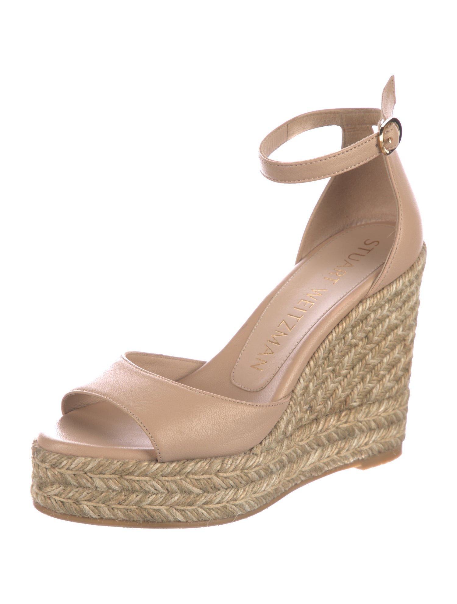 Stuart Weitzman Leather Espadrilles