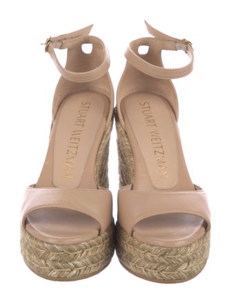 Stuart Weitzman Leather Espadrilles
