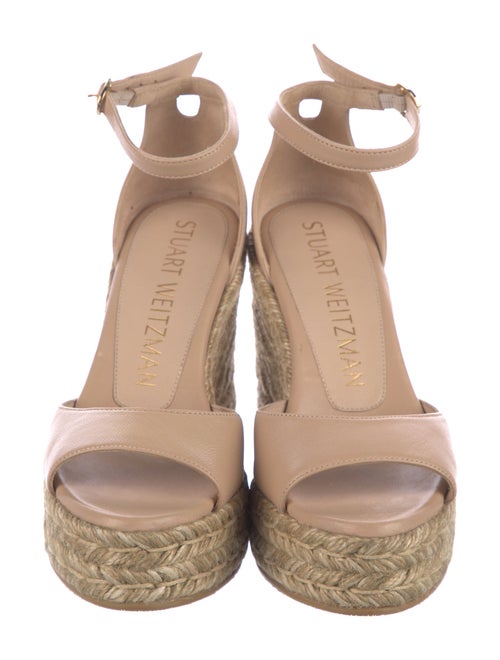 Stuart Weitzman Leather Espadrilles