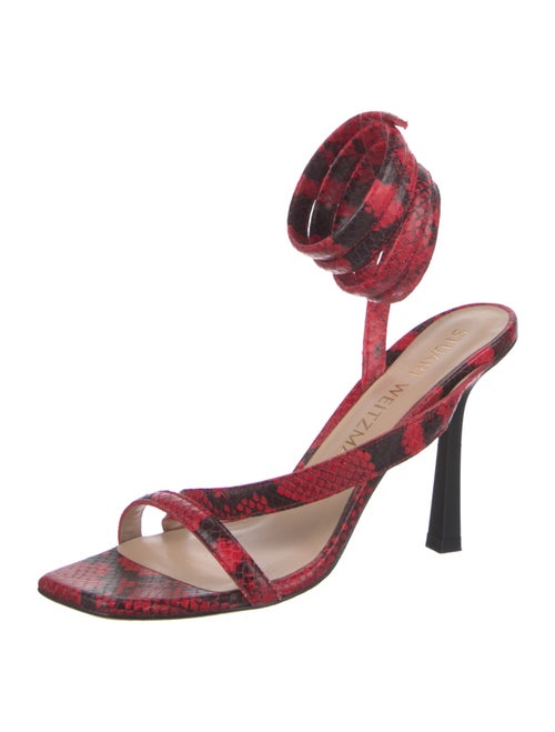 Stuart Weitzman Snakeskin Animal Print D'Orsay Pumps