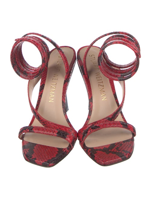 Stuart Weitzman Snakeskin Animal Print D'Orsay Pumps