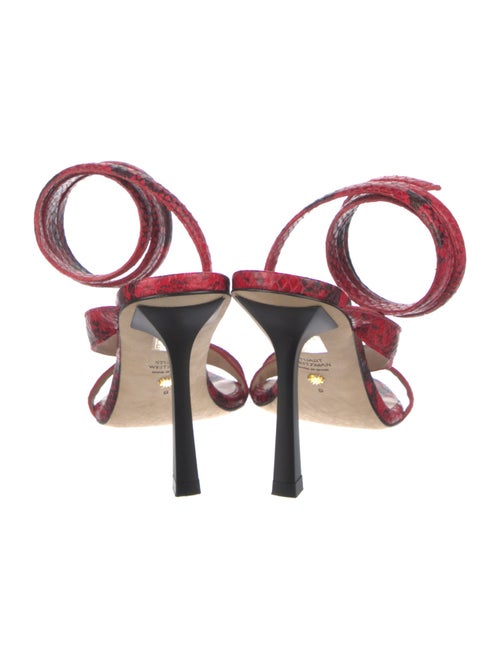 Stuart Weitzman Snakeskin Animal Print D'Orsay Pumps