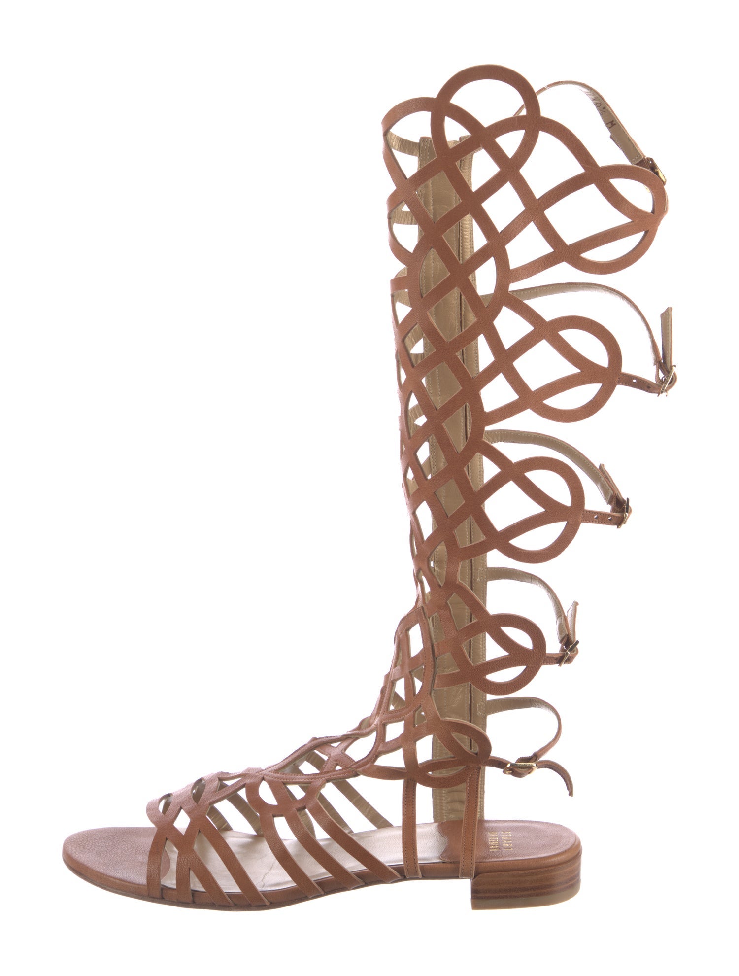 Stuart Weitzman Leather Gladiator Sandals