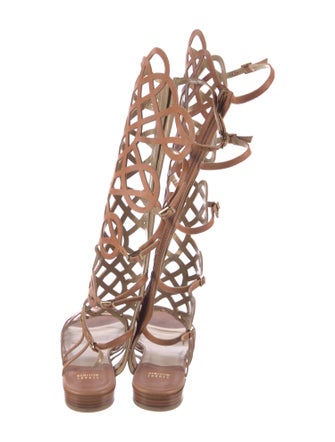 Stuart Weitzman Leather Gladiator Sandals