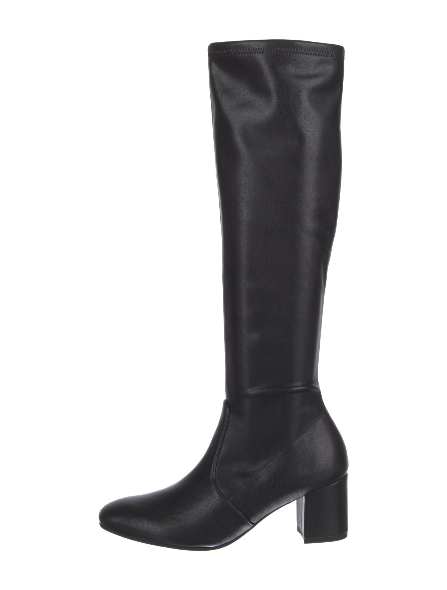 Stuart Weitzman Leather Whipstitch Trim Boots