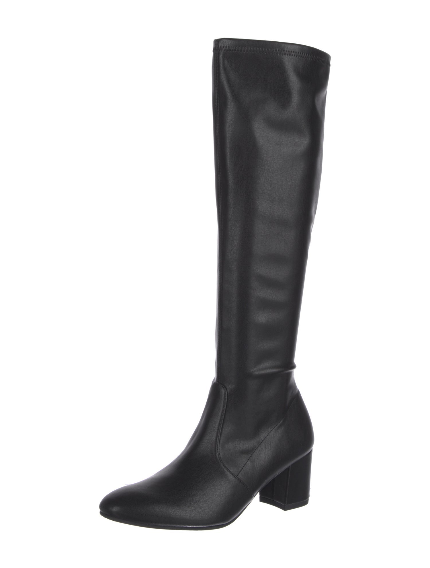 Stuart Weitzman Leather Whipstitch Trim Boots