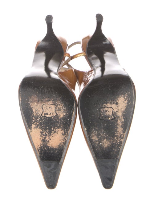 Stuart Weitzman Patent Leather Slingback Pumps