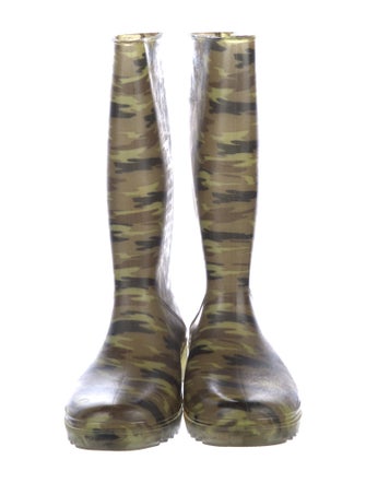 Stuart Weitzman Rubber Printed Rain Boots