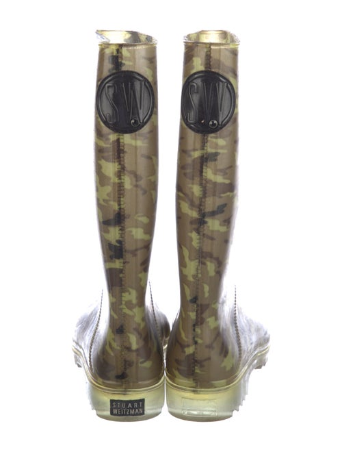 Stuart Weitzman Rubber Printed Rain Boots