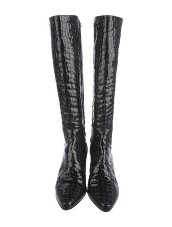 Stuart Weitzman Embossed Leather Boots