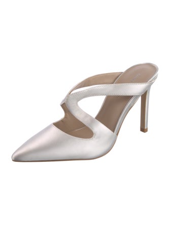 Stuart Weitzman Satin Mules