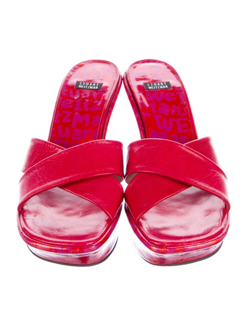 Stuart Weitzman Leather Slides