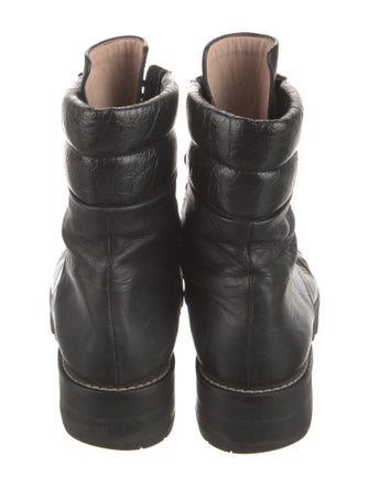 Stuart Weitzman Leather Combat Boots