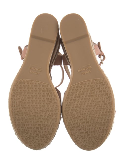 Stuart Weitzman Suede Braided Accents Espadrilles
