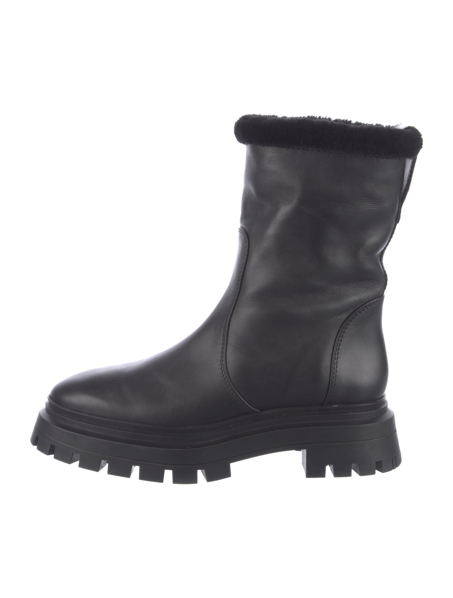 Stuart Weitzman Leather Rain Boots