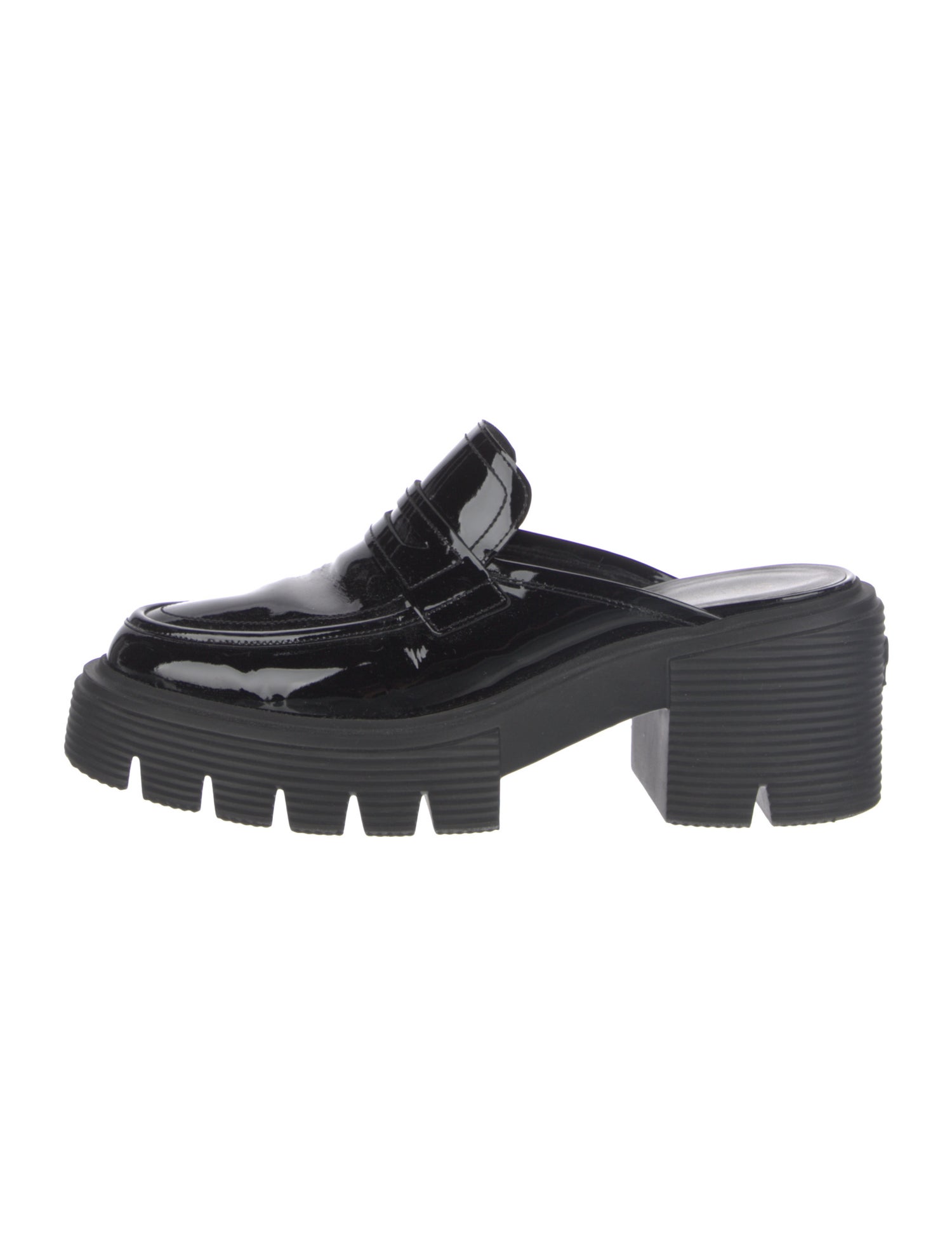 Stuart Weitzman Patent Leather Mules
