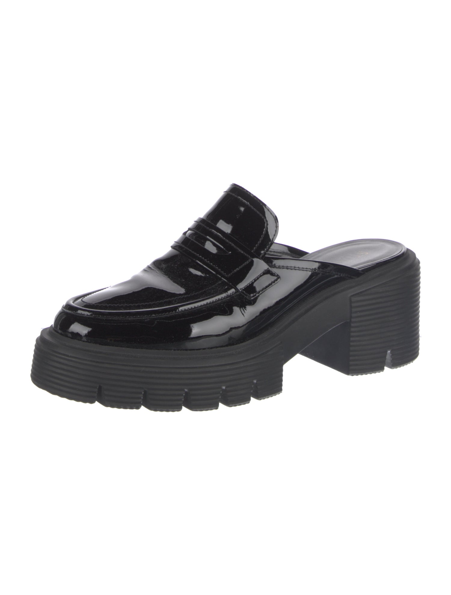 Stuart Weitzman Patent Leather Mules