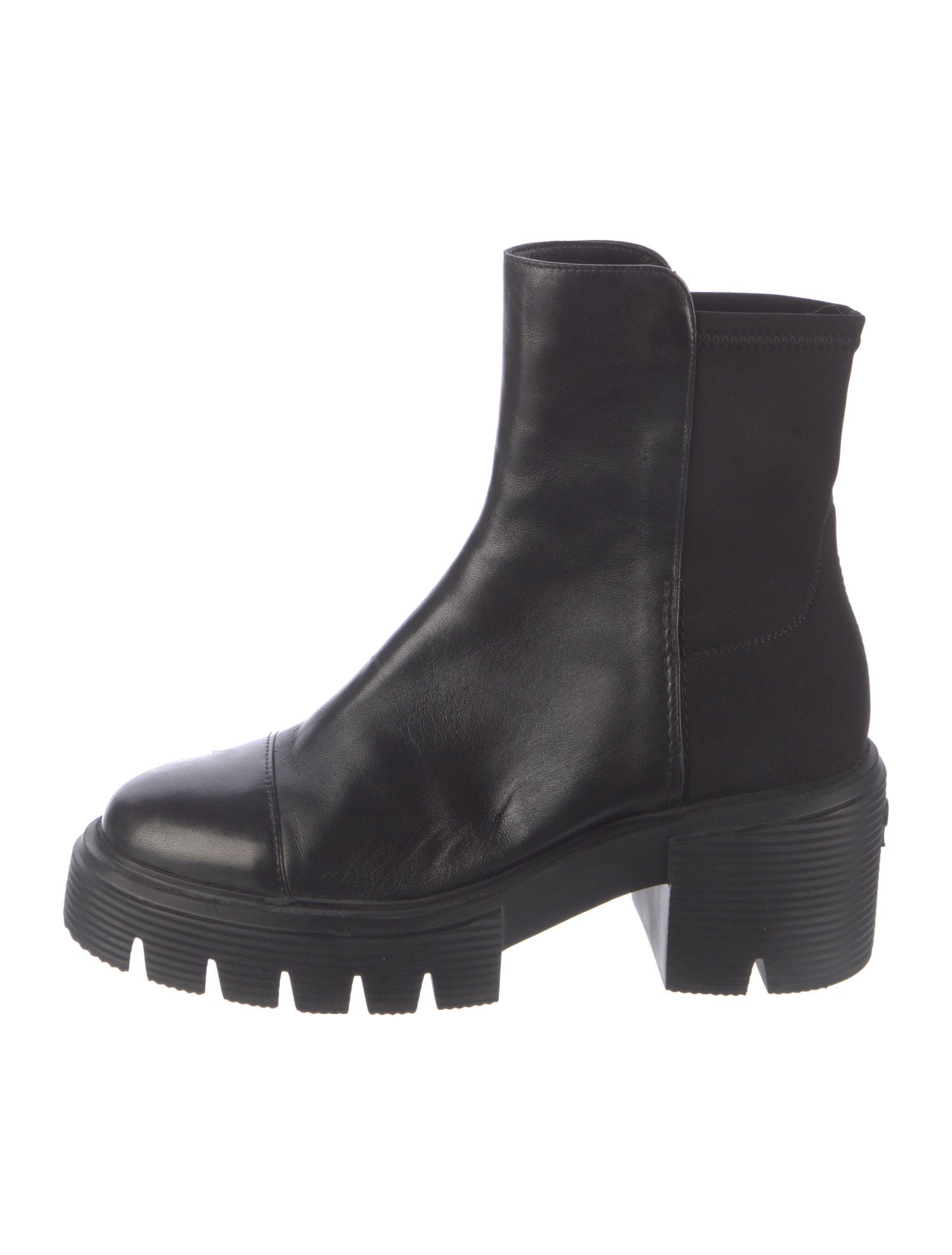 Stuart Weitzman Leather Combat Boots