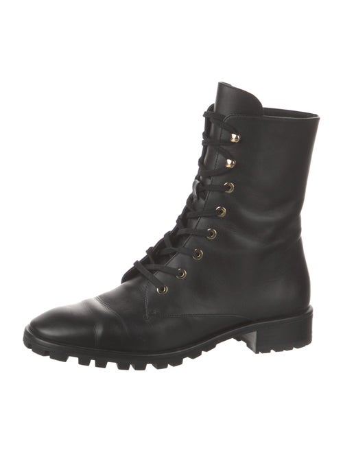 Stuart Weitzman Leather Combat Boots