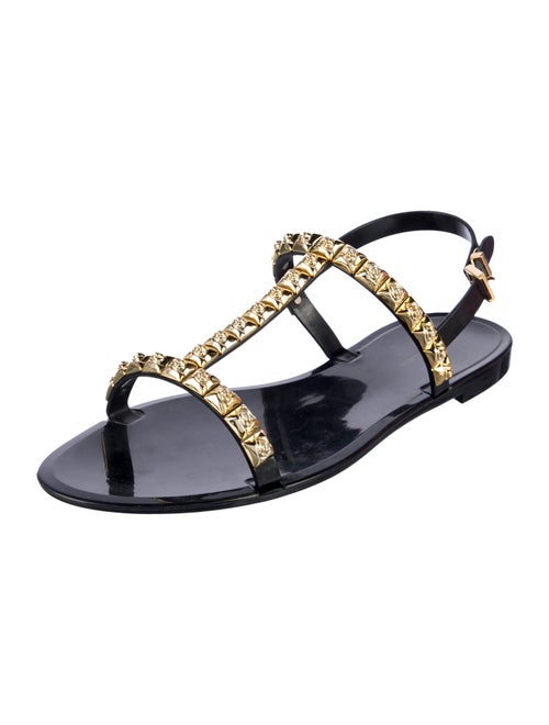 Stuart Weitzman Rubber T-Strap Sandals