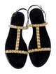 Stuart Weitzman Rubber T-Strap Sandals