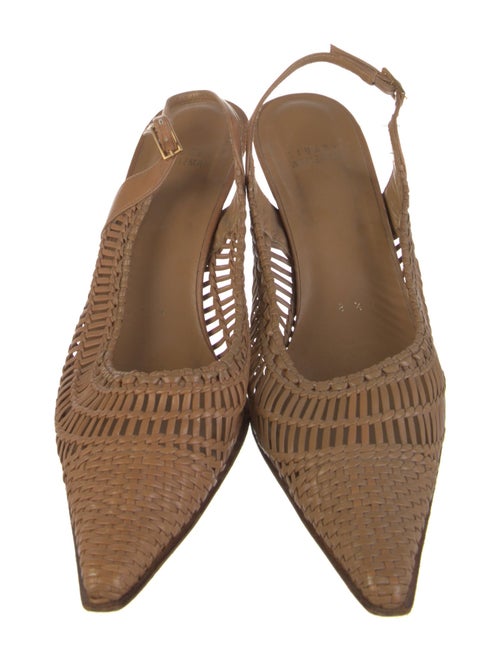 Stuart Weitzman Leather Slingback Pumps