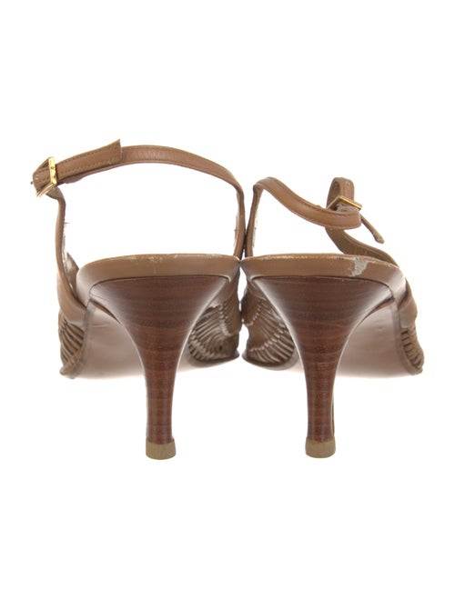 Stuart Weitzman Leather Slingback Pumps