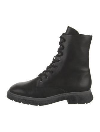 Stuart Weitzman Leather Combat Boots