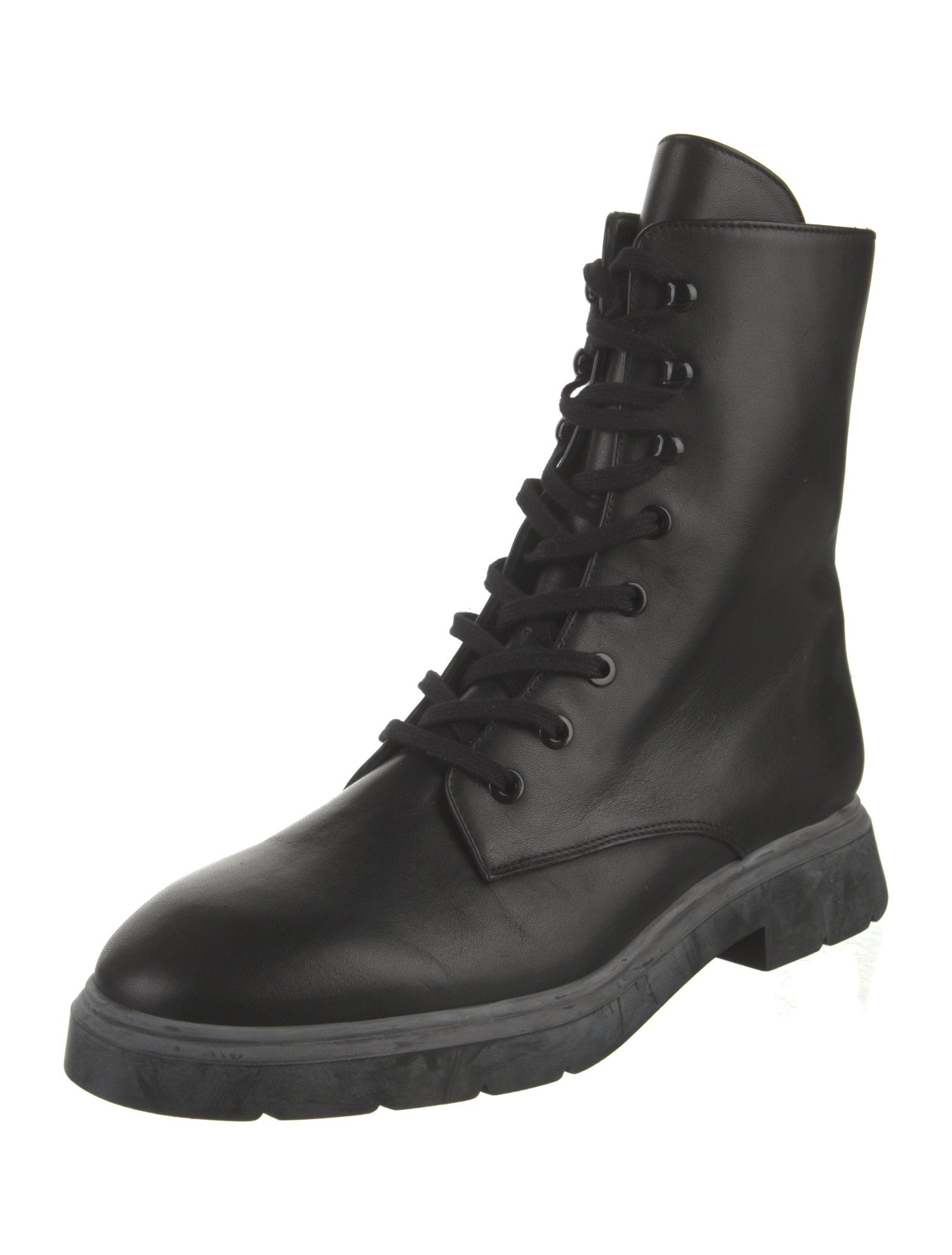 Stuart Weitzman Leather Combat Boots