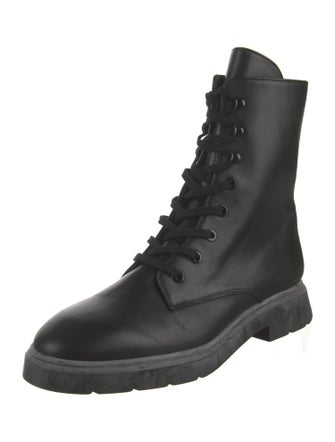 Stuart Weitzman Leather Combat Boots