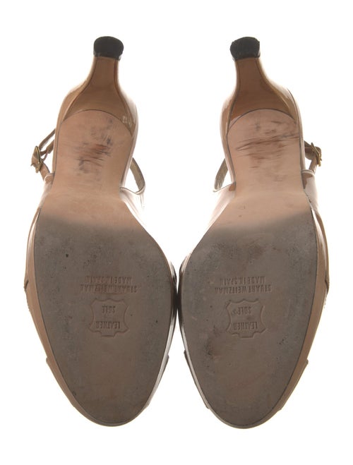 Stuart Weitzman Patent Leather Slingback Pumps