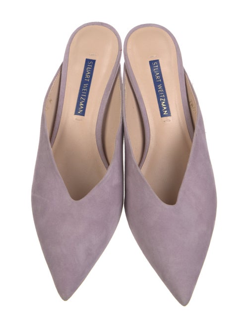Stuart Weitzman Suede Mules