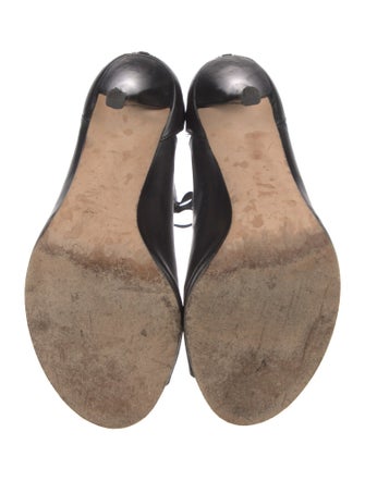 Stuart Weitzman Leather Cutout Accent Sandals