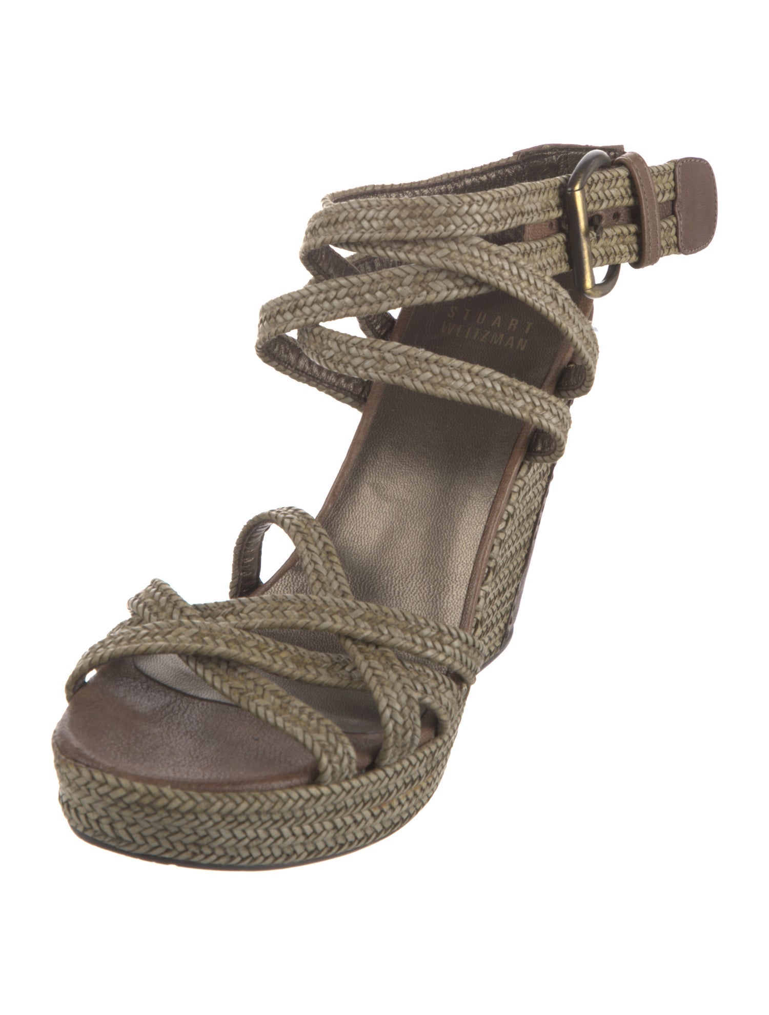 Stuart Weitzman Leather Espadrilles