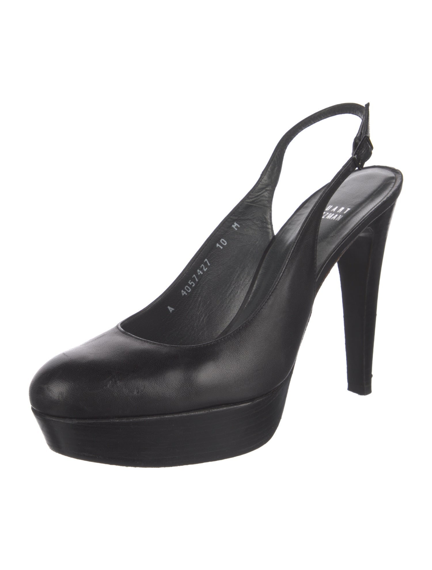 Stuart Weitzman Leather Slingback Pumps