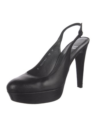 Stuart Weitzman Leather Slingback Pumps