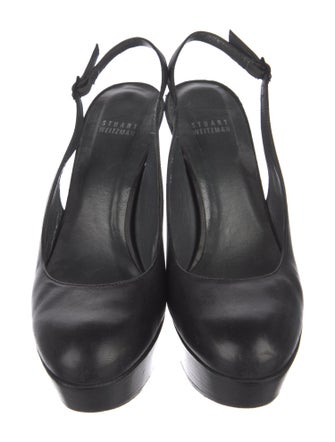 Stuart Weitzman Leather Slingback Pumps