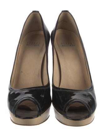 Stuart Weitzman Patent Leather Slingback Sandals