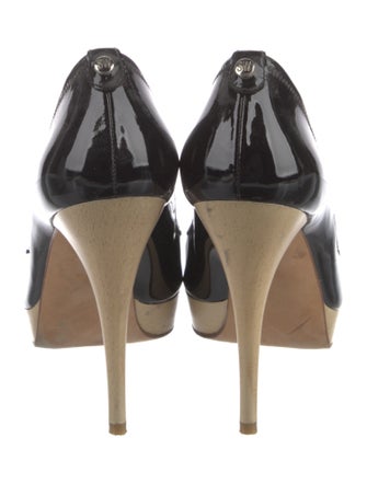 Stuart Weitzman Patent Leather Slingback Sandals