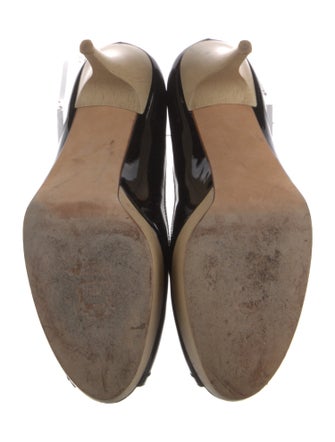 Stuart Weitzman Patent Leather Slingback Sandals