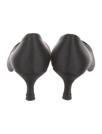 Stuart Weitzman Satin Crystal Embellishments Pumps