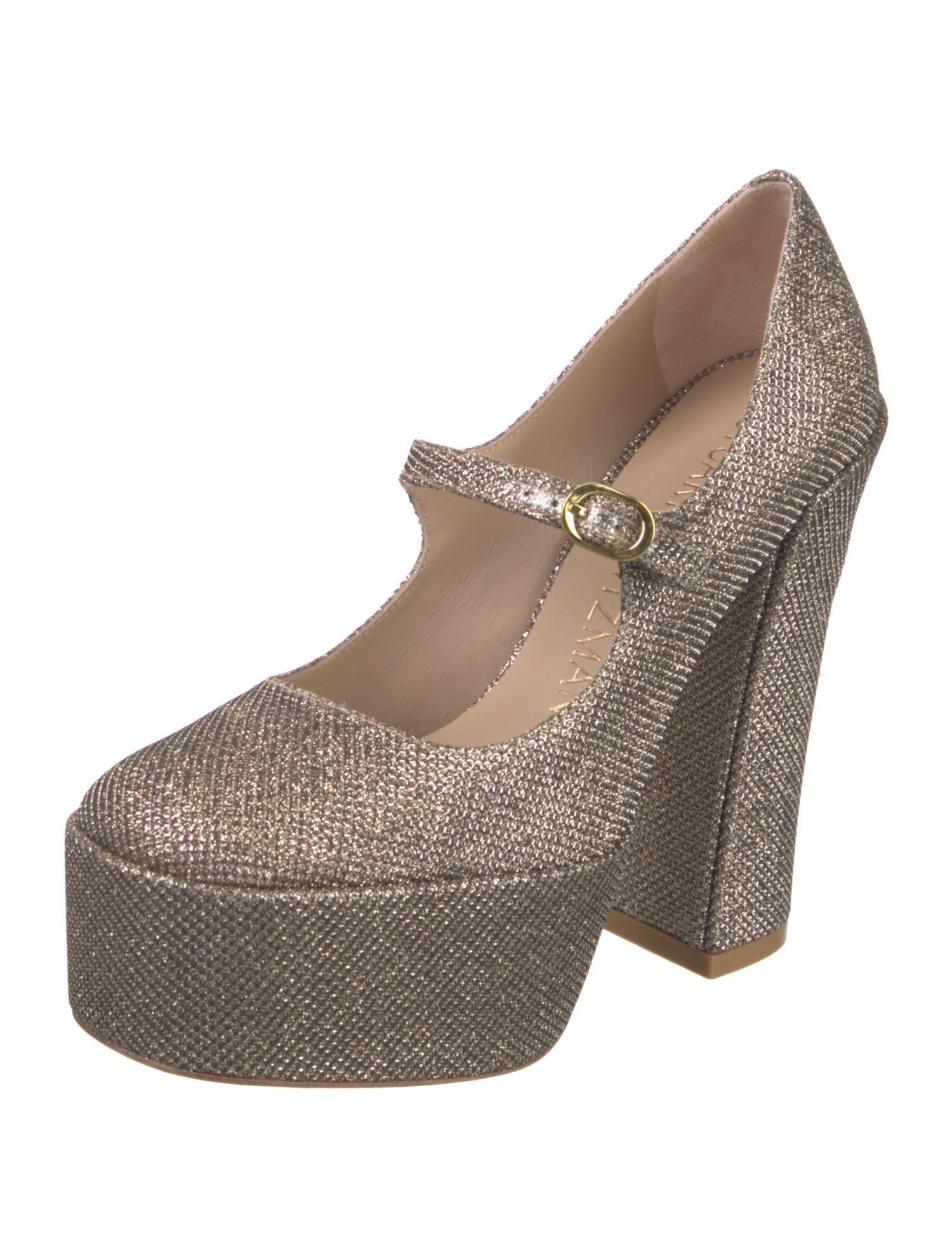 Stuart Weitzman Glitter Glitter Accents Pumps