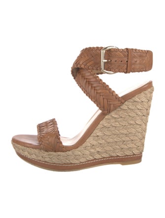Stuart Weitzman Leather Espadrilles